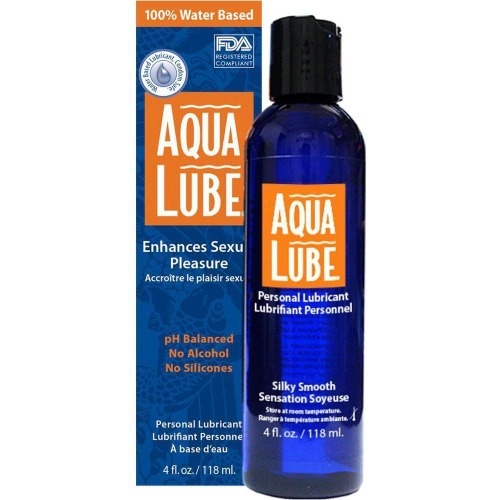 Aqua Lube Water-Based Personal Lubricant - 4oz Bottle