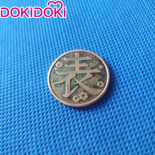 DokiDoki Anime Cosplay Demon Slayer: Kimetsu no Yaiba Cosplay Tsuyuri Kanawo Props Brooch Coin Accessory Halloween | Coin