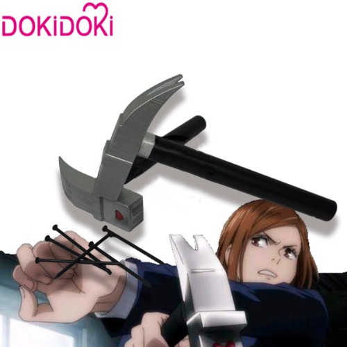 【Ready For Ship】Dokidoki Anime Cosplay Jujutsu Kaisen Cosplay  Nobara Kugisa Hammer Props Halloween | One Size