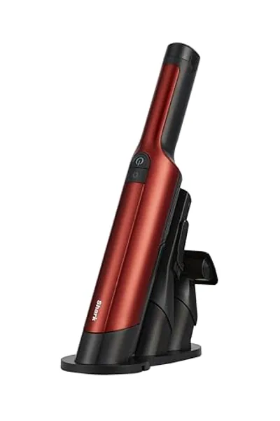 Shark WandVac 2.0 Cordless Handheld Vacuum Cleaner, Small & Lightweight, Powerful Suction Handheld Vacuum with Boost Mode, Pet and Duster/Crevice Tools, Amazon Exclusive, Paprika WV270UKSB