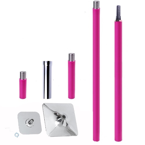 Fit 2 Flaunt Pink Silicone Portable Dance Pole Kit | Default Title