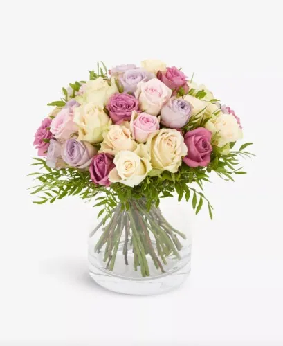Flowers Mixed Purple Roses bouquet - Selfridges MOYSES STEVENS 