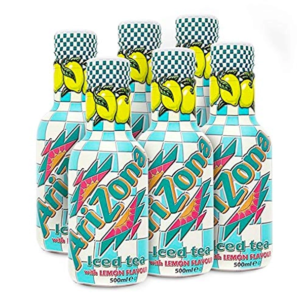 Arizona Lemon Iced Tea 500 ml (Pack of 6)