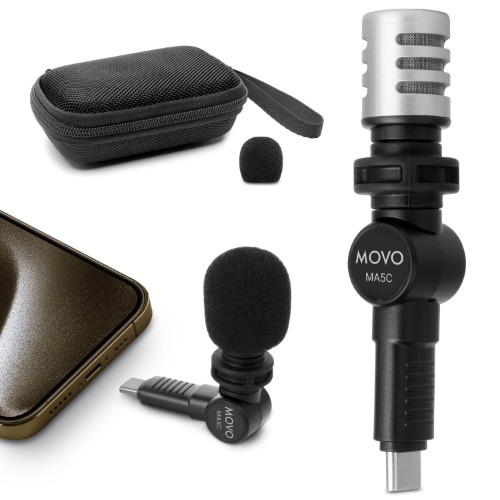 MA5C-IP | Mini Microphone for iPhone 15 | Movo