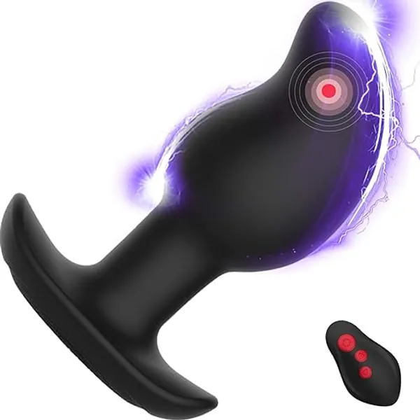 Analvibratoren für Mann Elektroshock Plug Vibratoren, Prostata Stimulation männer mit 8 Stromschlag und Vibrationsmodi, Elektrostimulation Butt Anal Plug für Frauen, Sex Spielzeug für die Männer