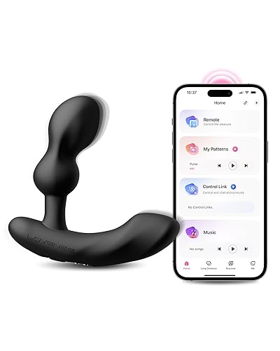 Lovense Edge 2 Analplug für männer mit App, Prostata Vibration Männer, Analvibratoren für Mann mit Bluetooth, Prostata Stimulation Männer mit 10000+ Modi, Sex Spielzeug für Die männer Prostata