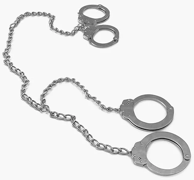 KOSxBO echte Handschellen und Fußfesseln in der GITARAMA EDITION zum Fesseln aus Stahl Polizei Handschelle Handcuffs