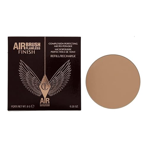 Charlotte Tilbury Airbrush Flawless Finish Refill 2 Medium Powder 8g - Medium - 8 g (Pack of 1)