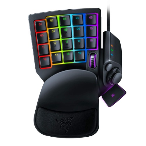Razer Tartarus Pro Gaming Keypad: Analog-Optical Key Switches - 32 Programmable Keys - Customizable Chroma RGB Lighting - Programmable Macros - Variable Key Press Pressure Sensitivity - Classic Black - Classic Black Tartarus Pro - Optical Switches Keypad