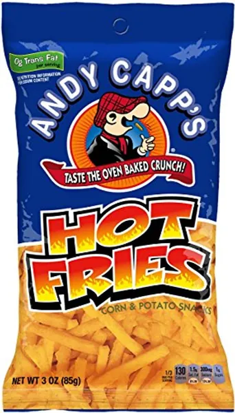 Andy Capp's Hot Fries Snacks, 3 oz(Pack of 12)