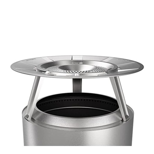 Solo Stove Yukon Heat Deflector, With 3 Detachable Legs, Accessory for Yukon Fire Pit, Captures and redirects warmth, 304 Stainless Steel, (HxDia) 11 x 30 in, 10 lbs - Yukon 27" Deflector