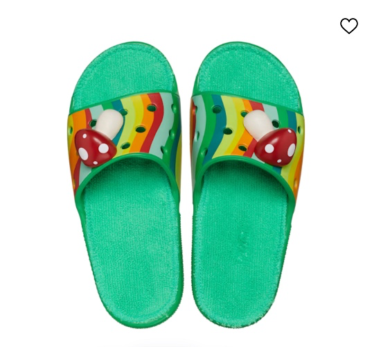 CLASSIC ZEN GARDEN CROCS TERRY CLOTH SLIDE