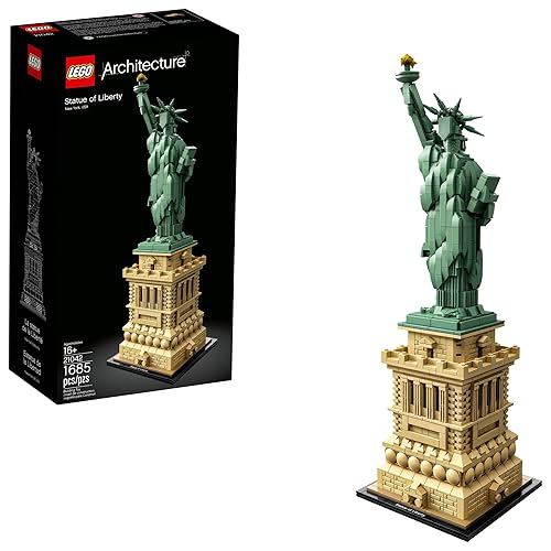 LEGO Architecture Statue of Liberty 21042 Model Building Set - Collectible New York City Souvenir, Creative Home Décor or Office Centerpiece, Great Gift Idea for Adults and Teens - Multicolor