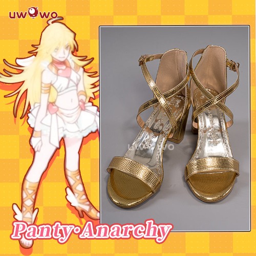 Uwowo Anime Panty & Stocking with Garterbelt Panty Angel Cosplay Shoes - 39