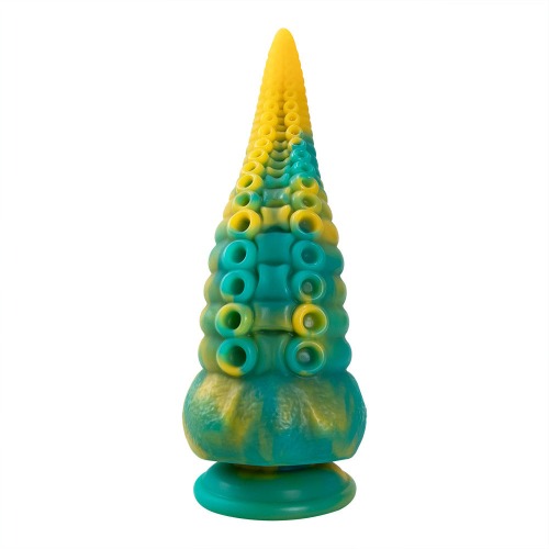 Bumpy Silicone Tentacle Ride - Green Yellow