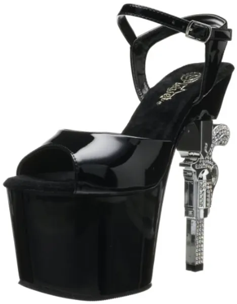 Pleaser REVOLVER-709 Blk/Blk