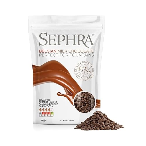 Sephra Belgian Couverture Fountain Ready Chocolate Callets - Milk 2.5kg - 2.5 Kg