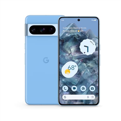 Google Pixel 8 Pro - Unlocked Android Smartphone with Telephoto Lens and Super Actua Display - 24-Hour Battery - Bay - 256 GB - 256 GB - Phone Only - Bay