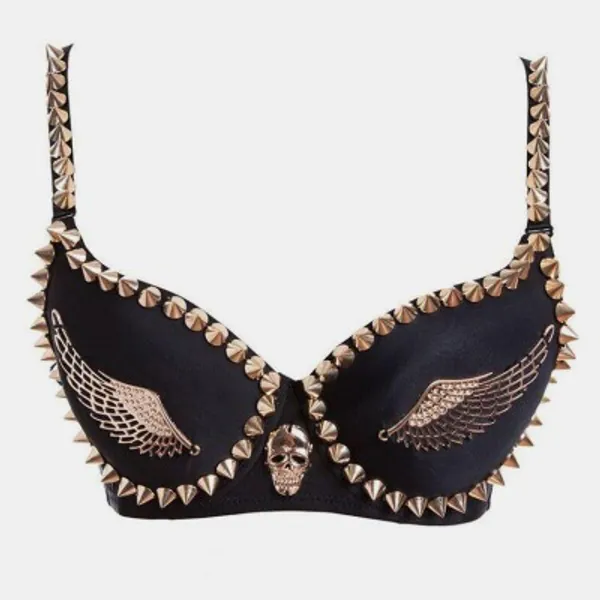 Rivet Wing Skeleton Bra