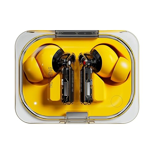 Nothing Ear (a) Wireless Earbuds with ChatGPT Integration, 45dB Hybrid Noise Cancelling Earbuds, Hi-Res Audio, Advanced Equaliser, Dual Connect,6 Mics,42.5H Playtime Ear buds Wireless Bluetooth Yellow - Yellow