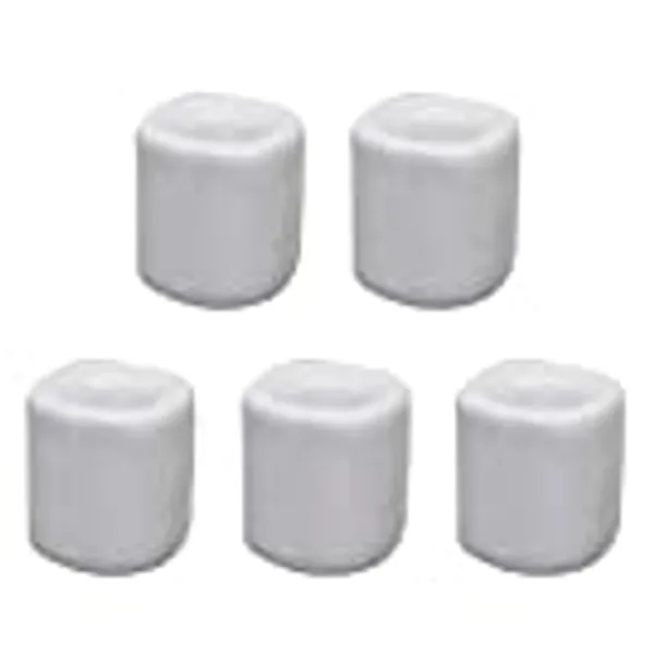 Clarity & Muse 5 Pcs Ceramic Chime Ritual Spell Candle Holders - White