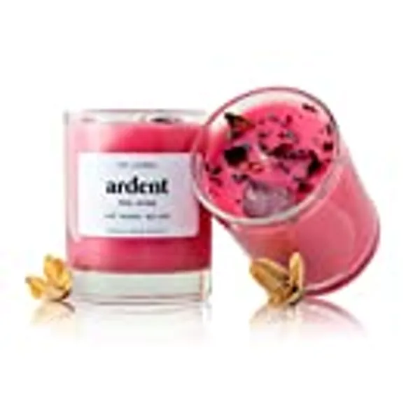 My Lumina Ardent Love Pink Candle - Romantic Sweet Love Candle Natural Soy Wax - Rose and Jasmine Natural Scented Purifying Candle for Aromatherapy
