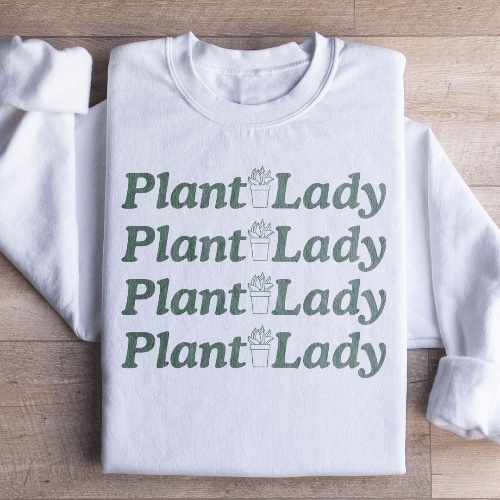 Plant Lady Sweatshirt - White / M