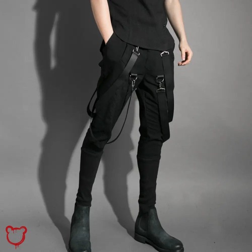 Ebony Male Drop Crotch Pants - XL / Black
