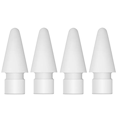 sciuU Spitzen Kompatibel für Apple Pencil 1st & 2nd - [4 Pack] Apple Bleistift Tipps iPencil Nib für iPad Pro 11, 10,5 inch 12,9 inch 9,7 inch Apple Pencil - Tip for Apple Pnecil - 4 * Tip
