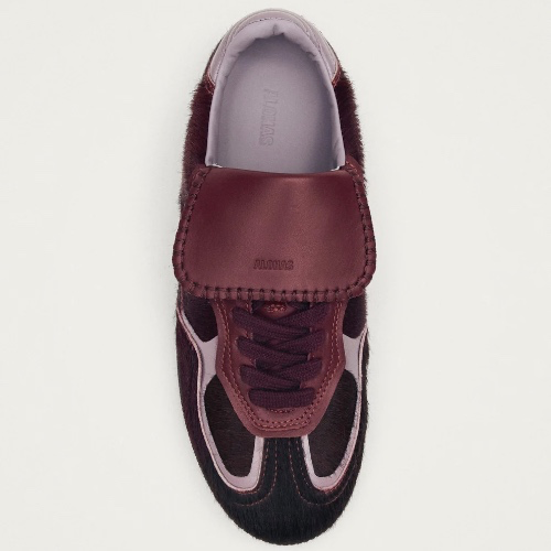 Soft Burgundy Leather Sneakers