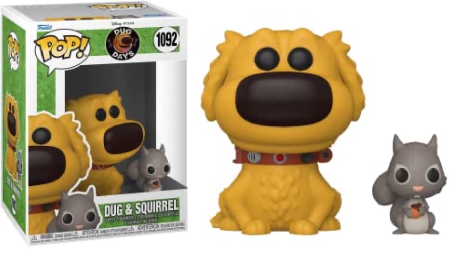 Funko Pop! and Buddy: Dug Days - Dug mit Squirrel - Up - Vinyl-Sammelfigur - Geschenkidee - Offizielle Handelswaren - Spielzeug Für Kinder und Erwachsene - Movies Fans - Modellfigur Für Sammler - Dug