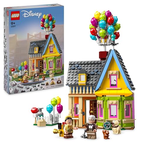 LEGO | Disney and Pixar Carls Haus aus „Oben“, baubares Spielzeug mit Luftballons, Carl, Russell und Dug-Figuren, 100. Jubiläum-Set von Disney, ikonische Geschenk-Idee 43217 - Single