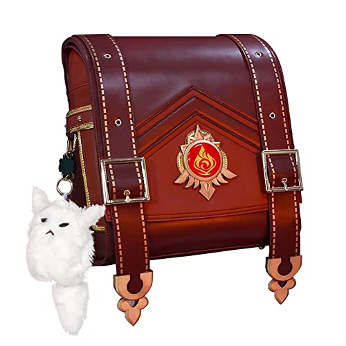 Cosplay Bag Backpack Travel Bag Role Play Costume Accessories Props with Plush Toy