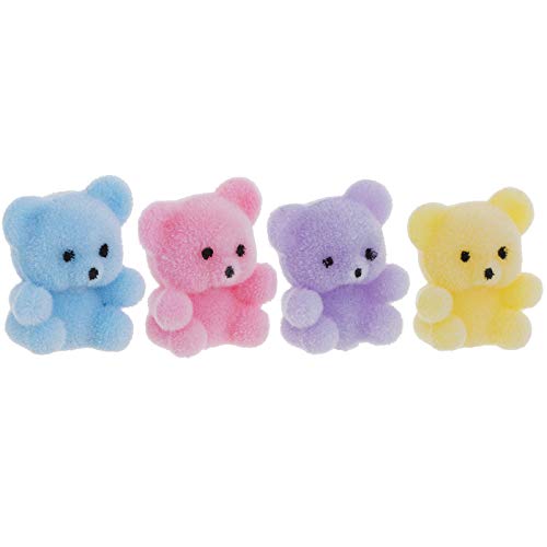 Miniature Assorted Pastel Flocked Teddy BearsNew by: CC