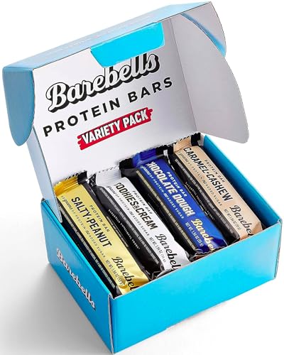 Barebells Protein Bars Variety Pack - 12 Count, 1.9oz Bars - Protein Snacks with 20g of High Protein - Chocolate Protein Bar with 1g of Total Sugars - Perfect on The Go Protein Snack & Breakfast Bars - Variety Pack - 12 Count (Pack of 1)