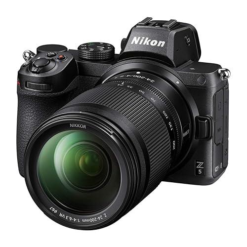 Nikon Z 5 with Telephoto Zoom Lens | Our most compact full-frame mirrorless stills/video camera with 24-200mm all-in-one zoom lens | Nikon USA Model - Camera + 24-200mm Telephoto - w/ Lens