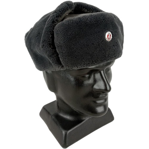 East German Ushanka With Badge | Large (58cm)