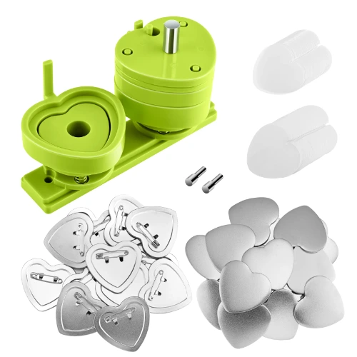 Thought it would be cute to make heart buttons! 