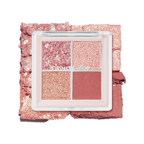 Twinkle Pop Pearl Flex Glitter Eye Palette #1 Hey Rose, 4.5g - 