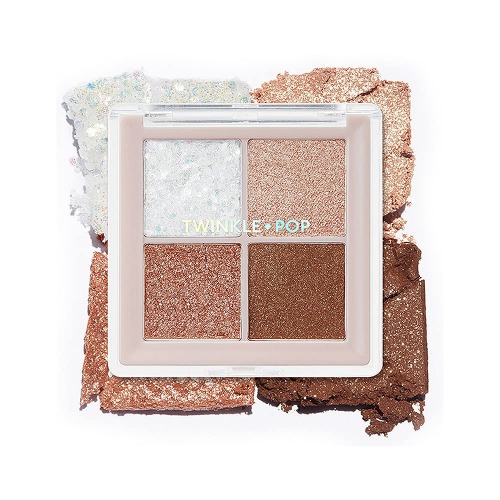 Twinkle Pop Pearl Flex Glitter Eye Palette #2 Hey Brown, 4.5g - 
