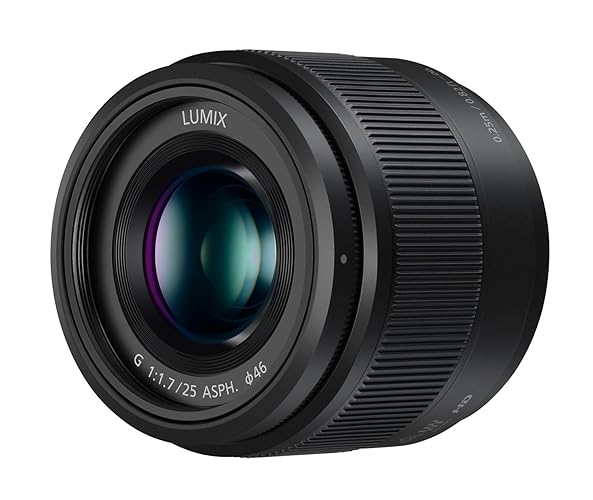 Panasonic Lumix 25mm F1.7 | Objectif à focale fixe H-H025E-K, Noir – Compatible monture Micro 4/3 Panasonic et Olympus - Noir - Unique