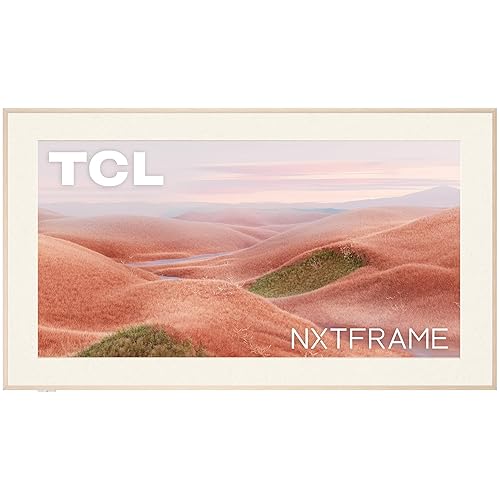 TCL 65-Inch Class QLED 4K Smart NXTFRAME TV with Google TV (65A300W, 2024 Model) Dolby Vision HDR & Dolby Atmos, Built-in Google Assistant with Voice Remote, Works with Alexa, Streaming Television - 65 inches - TV only