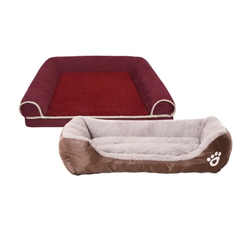 Cozy Waterproof Winter Cat Dog Bed - Brown 1
