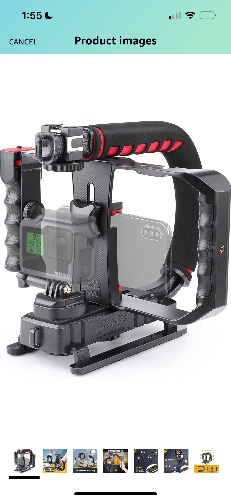 Handheld Stabilizer with Smartphone Video Rig for All Camera