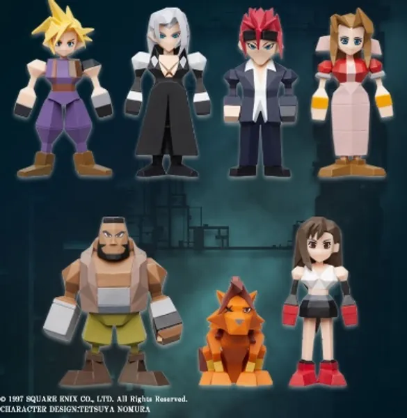 FINAL FANTASY VII Polygon Figure Display (Blind Box of 8) [FIGURINE]