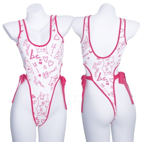 Manga Noises One Piece Swimsuit - White / XL/2XL