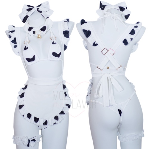 Love Dessert Cow Maid - Black / XL/2XL
