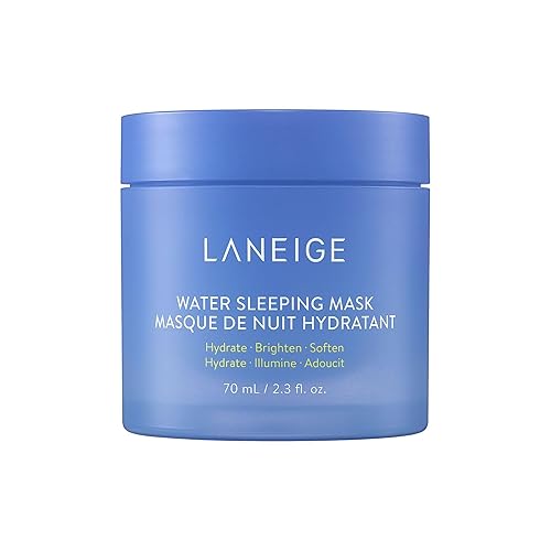 LANEIGE Water Sleeping Mask: Korean Overnight Mask, Squalane, Probiotic-Derived Complex, Hydrate, Barrier-Boosting, Visibly Smooth and Brighten - 2.3 fl. Oz. / 70ml