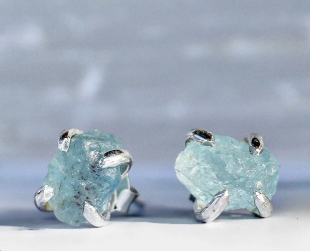 Earrings : Acquemarine