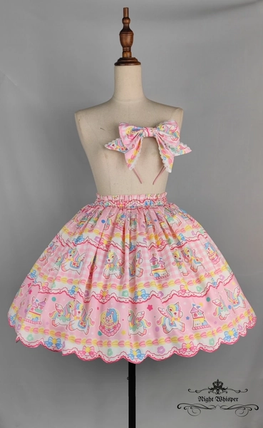 Ready-to-Ship, Sugarland Alicorn, Unicorn Print Skirt, Unicorn Skirt, Alicorn Skirt, Scallop Hem Skirt